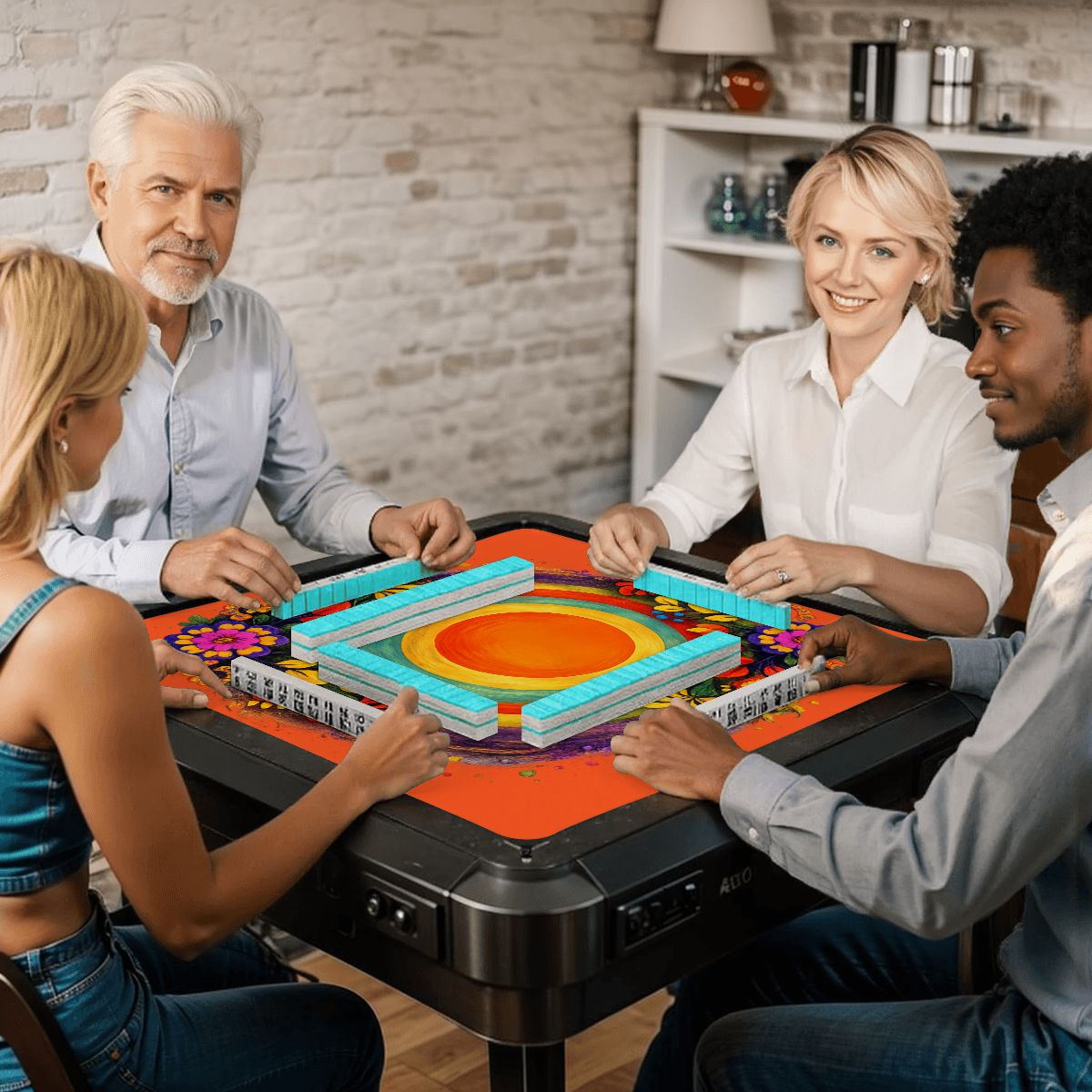 Viva Fiesta Bloomware Mahjong Mat - Splash of Color Co.