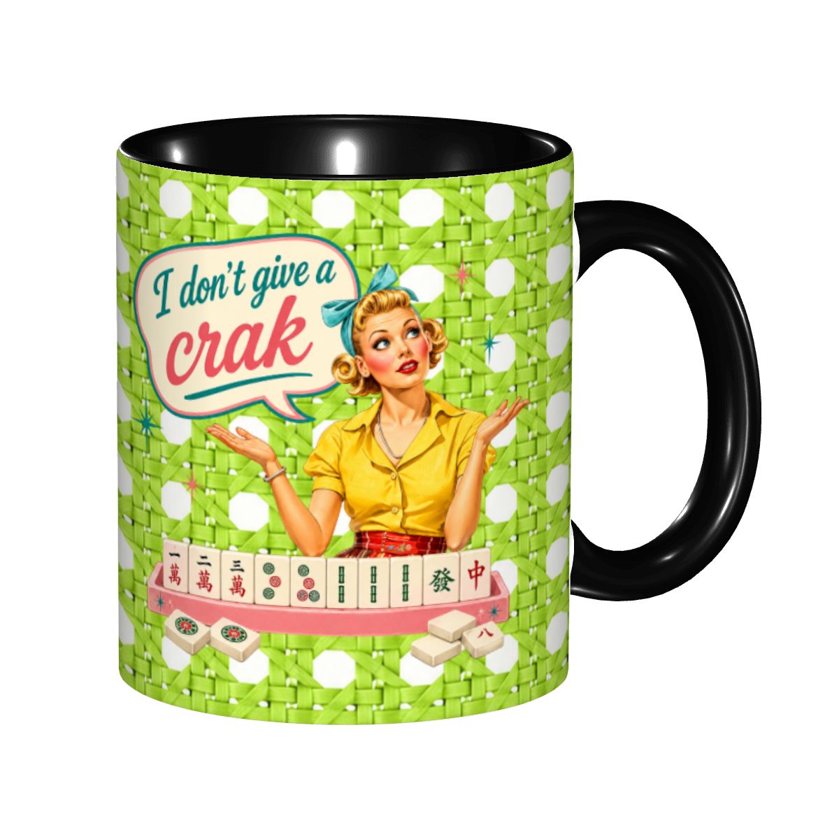 Funny Mahjong Mug, I Don't Give A Crak Mahjong Gift