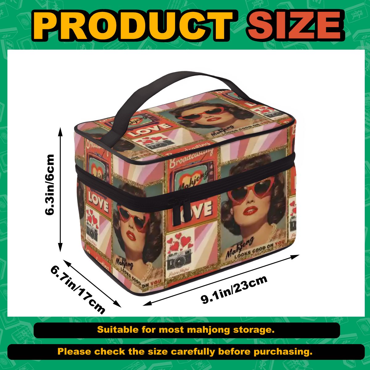 The Era Of Mahjong Looks Good On You Mahjong Tile Bag - Splash of Color Co.