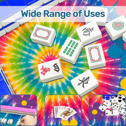 Psychedelic Tie Dye Mahjong Mat - Splash Of Mahj And Color Co.