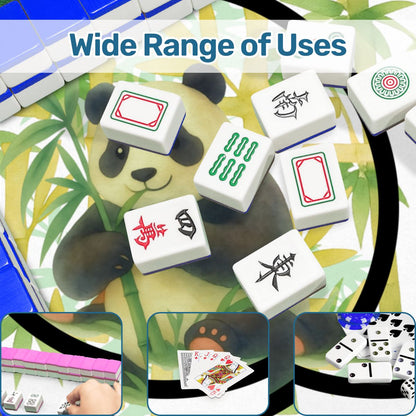 Lucky Bamboo Panda Bear Mahjong Mat - Splash of Color Co.