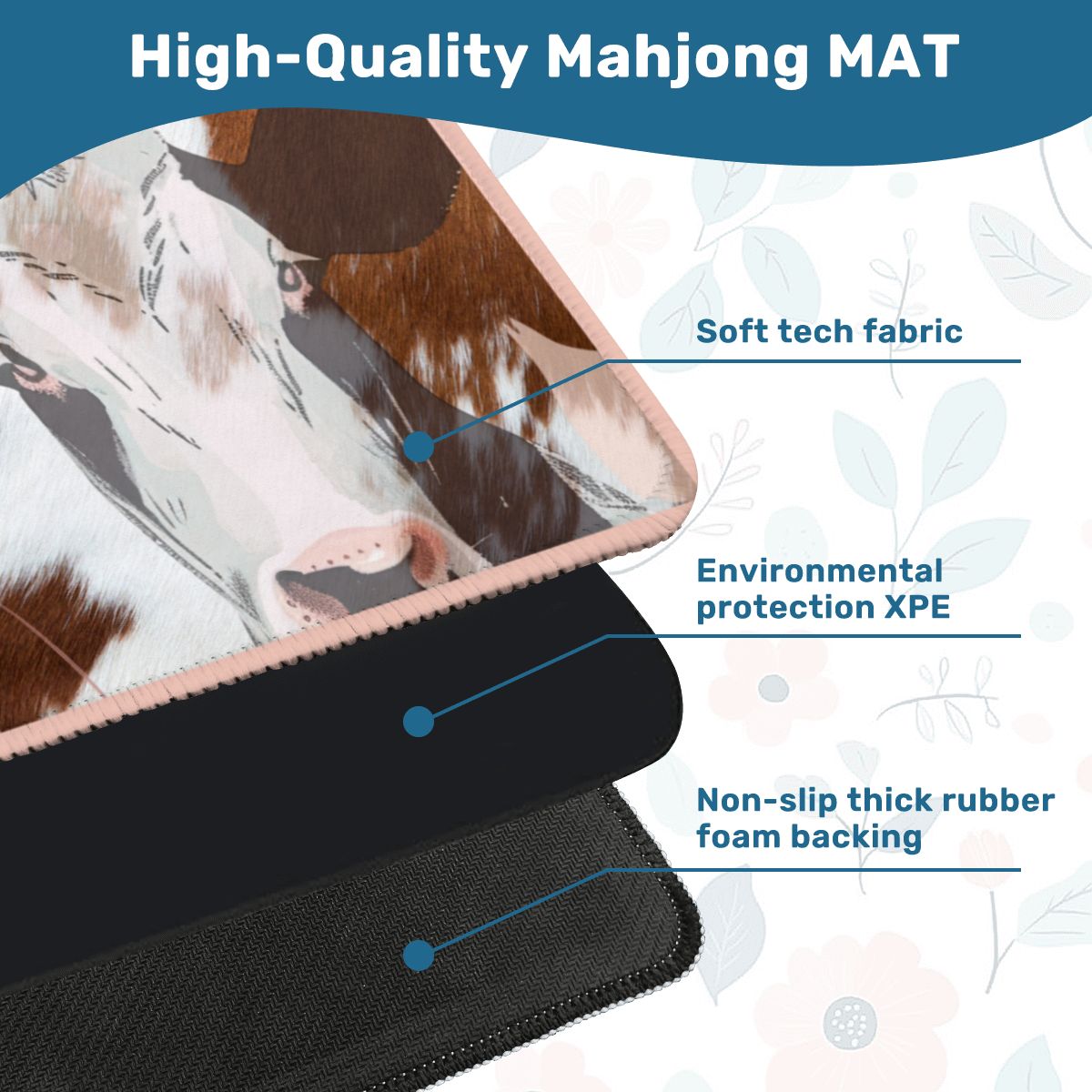 Ole Bessie Rustic Cowgirl Mahjong Mat - Splash of Color Co.