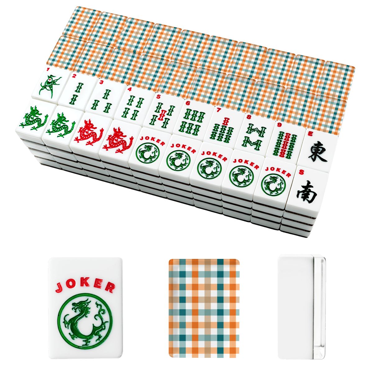 Mad About Plaid Fall American Mahjong Tiles And Carry Case