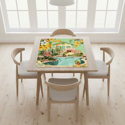 Palms and Paradise Nostalgic Mahjong Mat - Splash of Color Co.
