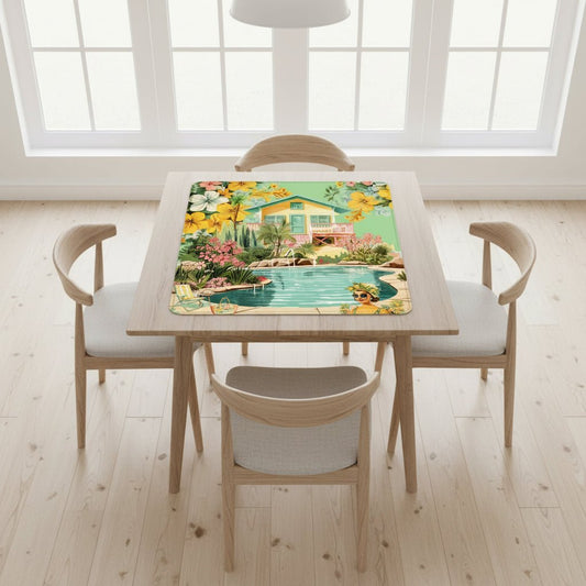 Palms and Paradise Nostalgic Mahjong Mat - Splash of Color Co.