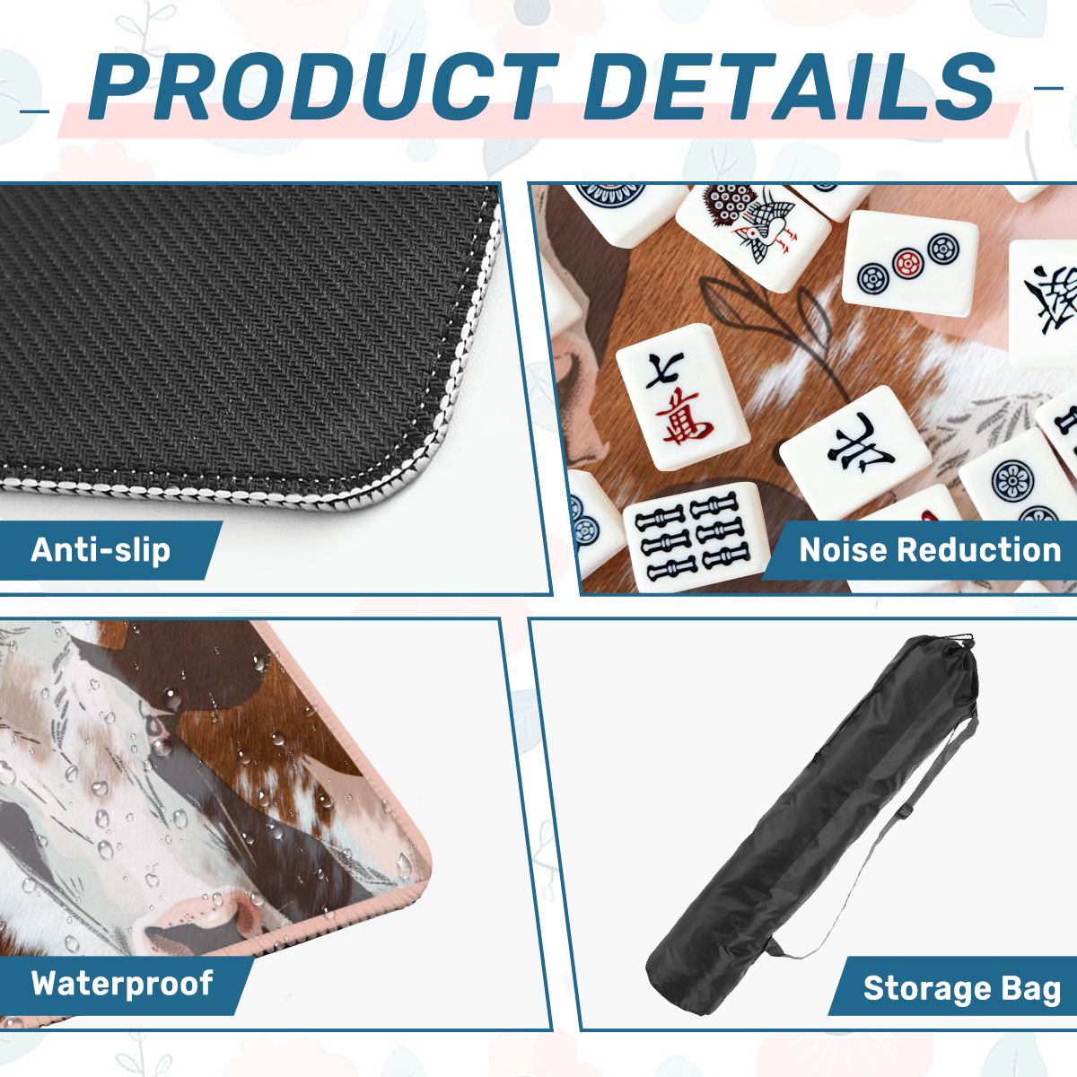 Ole Bessie Rustic Cowgirl Mahjong Mat - Splash of Color Co.