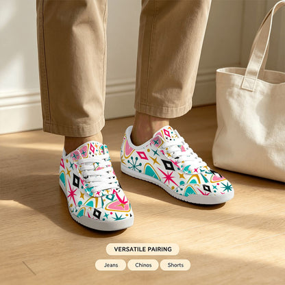 Funny Mahjong Lover I Don't Give A Bam Retro Casual Sneakers