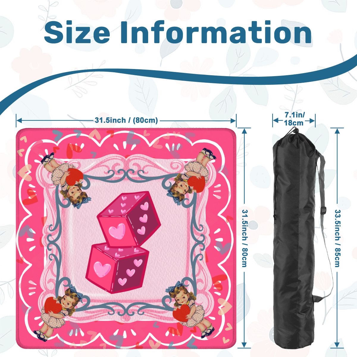 Nostalgic Vintage Valentine Mahjong Mat - Splash of Color Co.