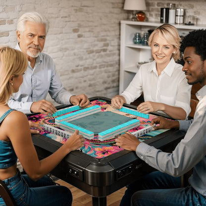 Boho Floral Infusion Bejeweled Edition 2 Mahjong Mat - Splash Of Mahj And Color Co.