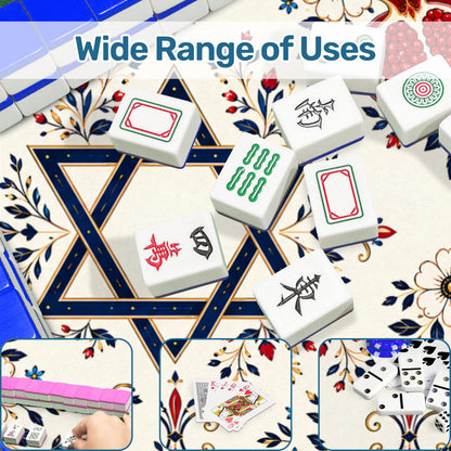Star of David Hanukkah Mahjong Mat - Splash Of Mahj And Color Co.