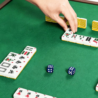 Let The Sunshine In Yellow American Mahjong Tiles And Carry Case - Splash Of Mahj And Color Co.
