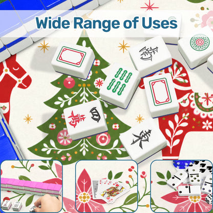 Scandinavian Christmas Whimsiscal Mahjong Holiday Mat
