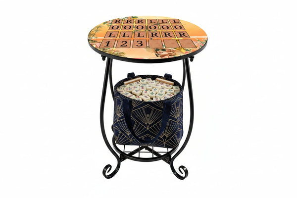 Mahjong Outdoor Solo Play Side Table - Splash of Color Co.