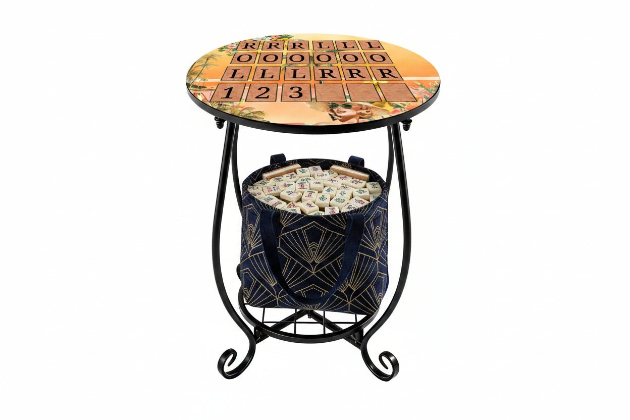 Mahjong Outdoor Solo Play Side Table - Splash of Color Co.
