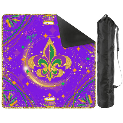 Mardi Gras Mahjong On Bourbon Street Carnival Glitz Mahjong Mat - Splash of Color Co.