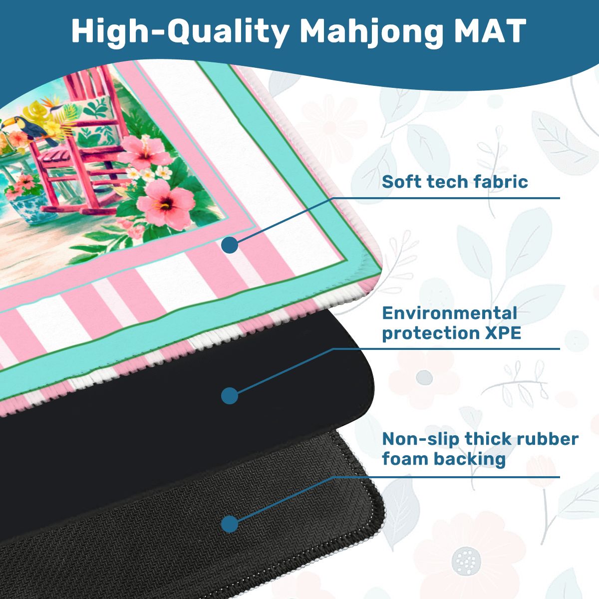 Southern Charm Beach House Mahjong Mat - Splash of Color Co.