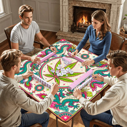 Puff The Mahjic Dragon Mahjong Mat