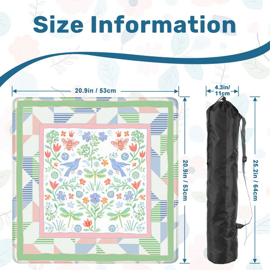 Garden Of Eden Floral Mini Mahjong Mat - Splash of Color Co.
