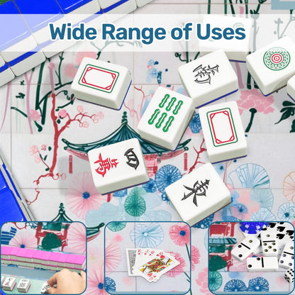 Mahjong Jade Whisper Watercolor Mahj Mat - Splash of Color Co.
