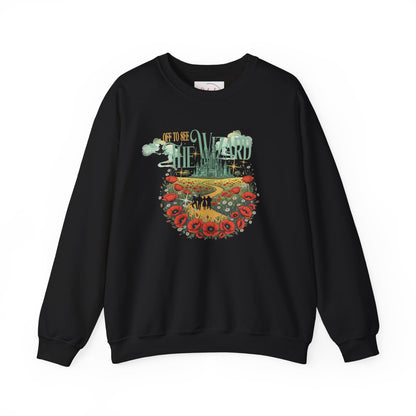 Wizard of Oz Whimsical Magical Crewneck Sweatshirt — Off To See The Wizard - Splash of Color Co.