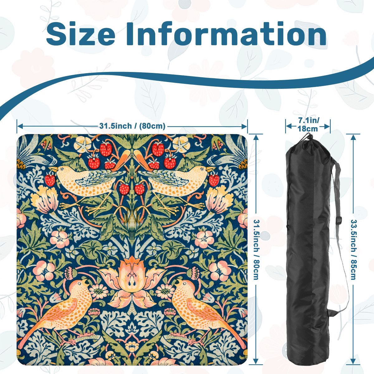 William Morris Inspired Vintage Blue Strawberry Thief