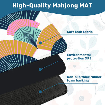 Modern Art Deco Speakeasy Mahjong Mat - Splash of Color Co.