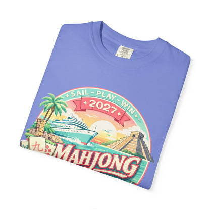 Mahjong Cruise 2027 T-Shirt — 2027 Mexico & Honduras Vintage Cruise Tee - Splash of Color Co.