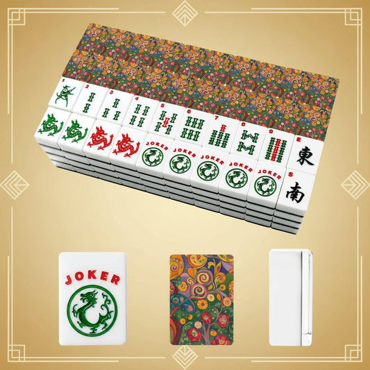Klimt Watercolor Designed American Mahjong Tiles And Carry Case - Splash Of Mahj And Color Co.