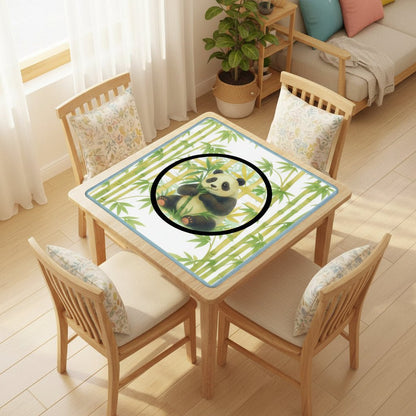 Lucky Bamboo Panda Bear Mahjong Mat - Splash of Color Co.