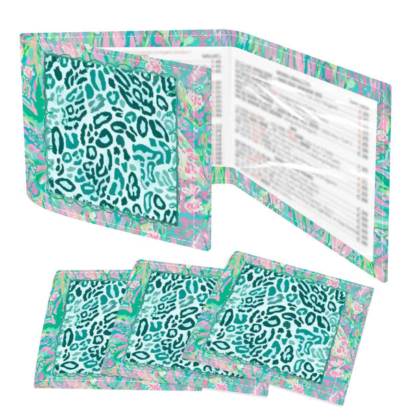 Preppy Pastel Cotton Candy Wild Thing 4 Mahjong Card Holder with Line Finder - Splash of Color Co.