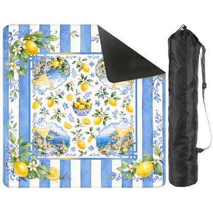 Lemondrops On The Amalfi Mahjong Mat - Splash Of Mahj And Color Co.