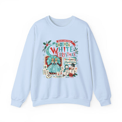 White Christmas Crewneck Vintage Holiday Mahjong Lover Sweatshirt