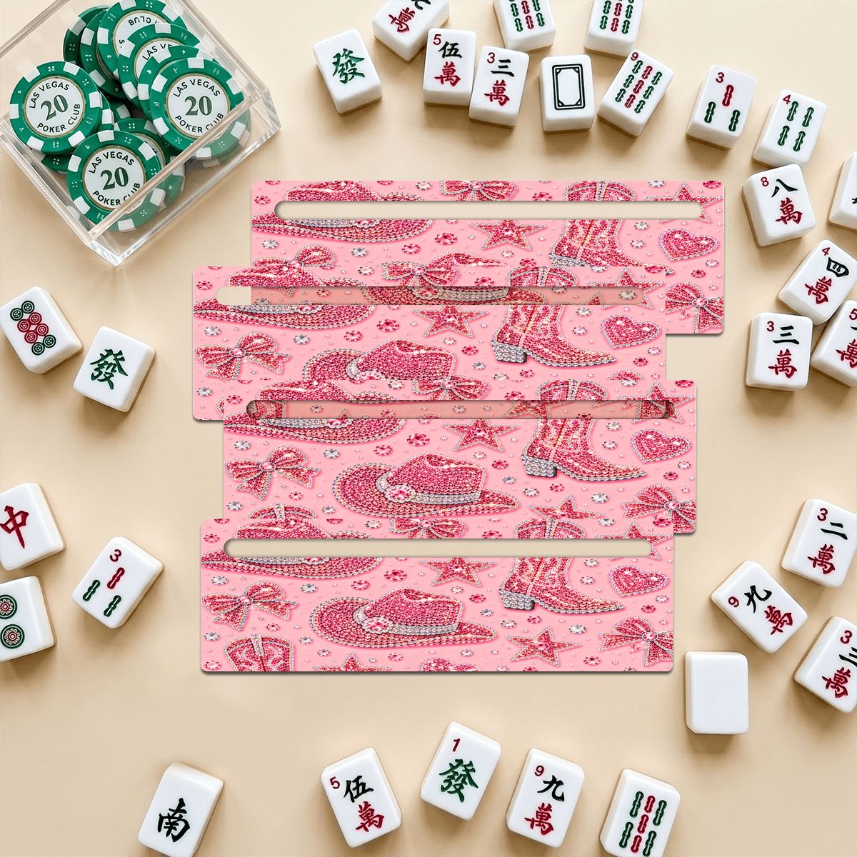 Rhinestone Cowboy Mahjong Line Reader 4 Pack