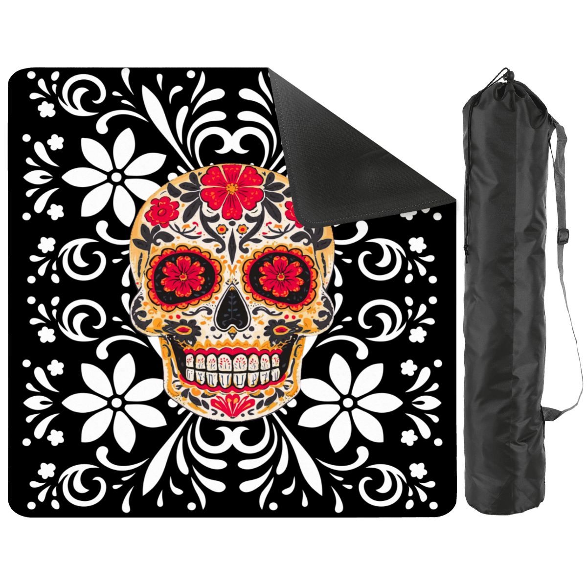 Sugar Skull Mahjong Mat - Splash of Color Co.
