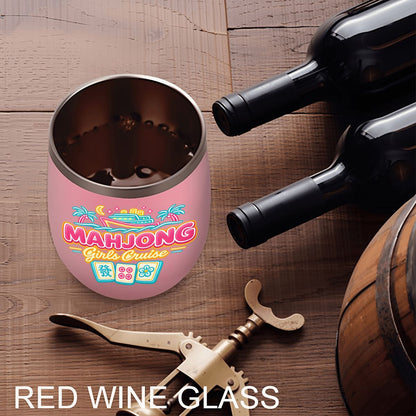 Mahjong Girls Cruise Egg - Shaped Tumbler - Splash of Color Co.