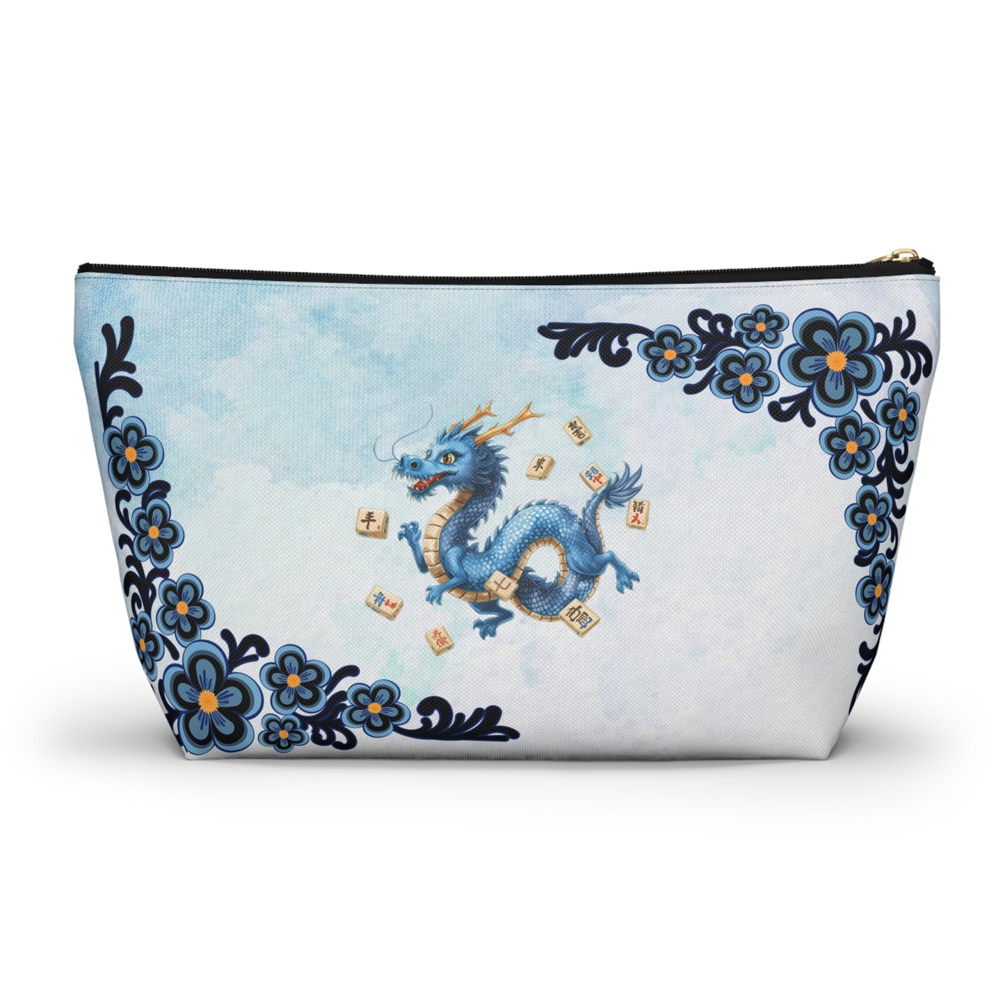 Mahj On The Run Mahjong Dragon Mini Travel Accessory Pouch - Splash of Color Co.