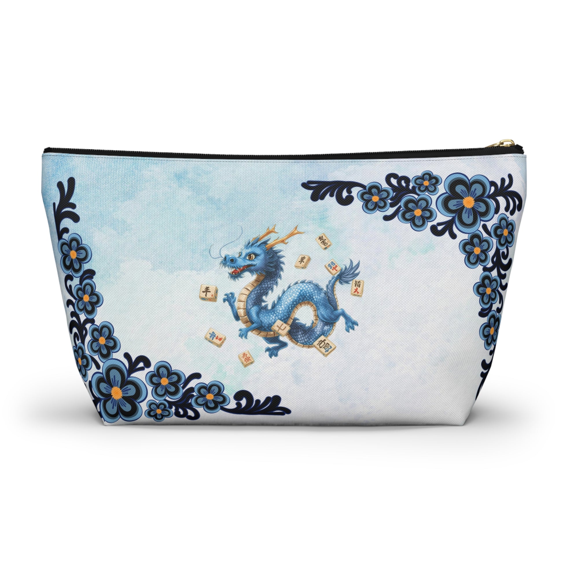 Mahj On The Run Mahjong Dragon Mini Travel Accessory Pouch - Splash of Color Co.