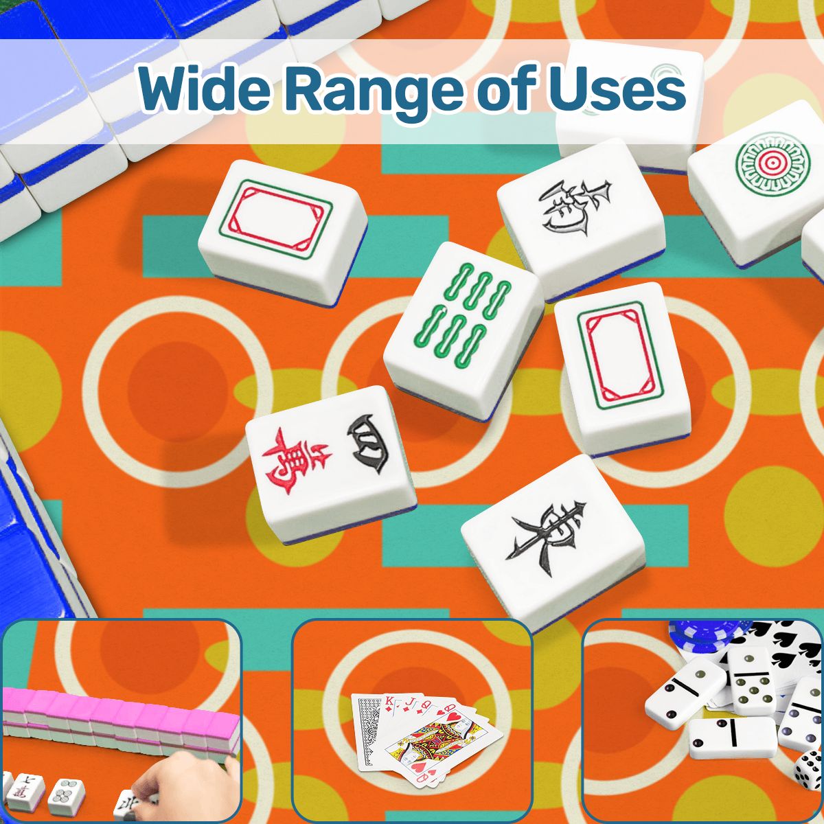 Palm Springs Orange Mahjong Mat - Splash of Color Co.