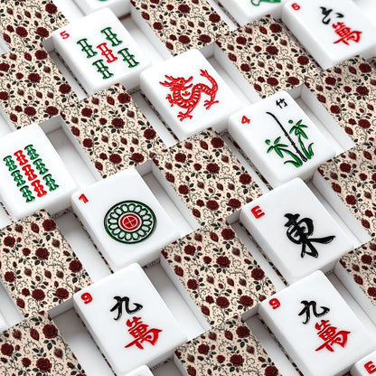 Edgar Allen Poe Gothic Roses American Mahjong Tiles And Carry Case - Splash Of Mahj And Color Co.