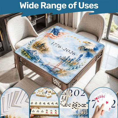 America The Beautiful 1776–2026 Mahjong Mat - Splash Of Mahj And Color Co.