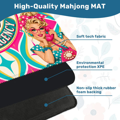 Funny Nostalgic Rotary Dial Mahj For Emergency Mahjong Mat
