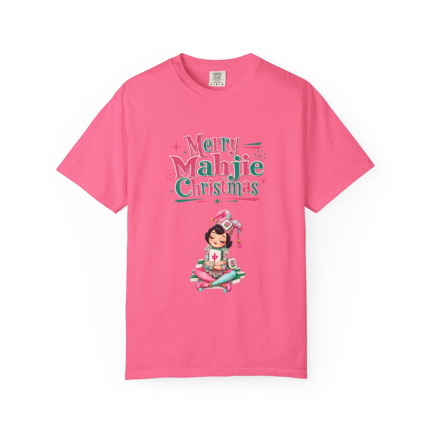 Merry Mahjie Christmas Tee, Whimsical Mahj Lover Gift
