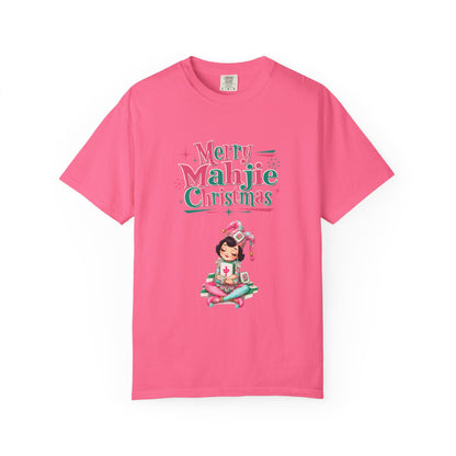 Merry Mahjie Christmas Tee, Whimsical Mahj Lover Gift