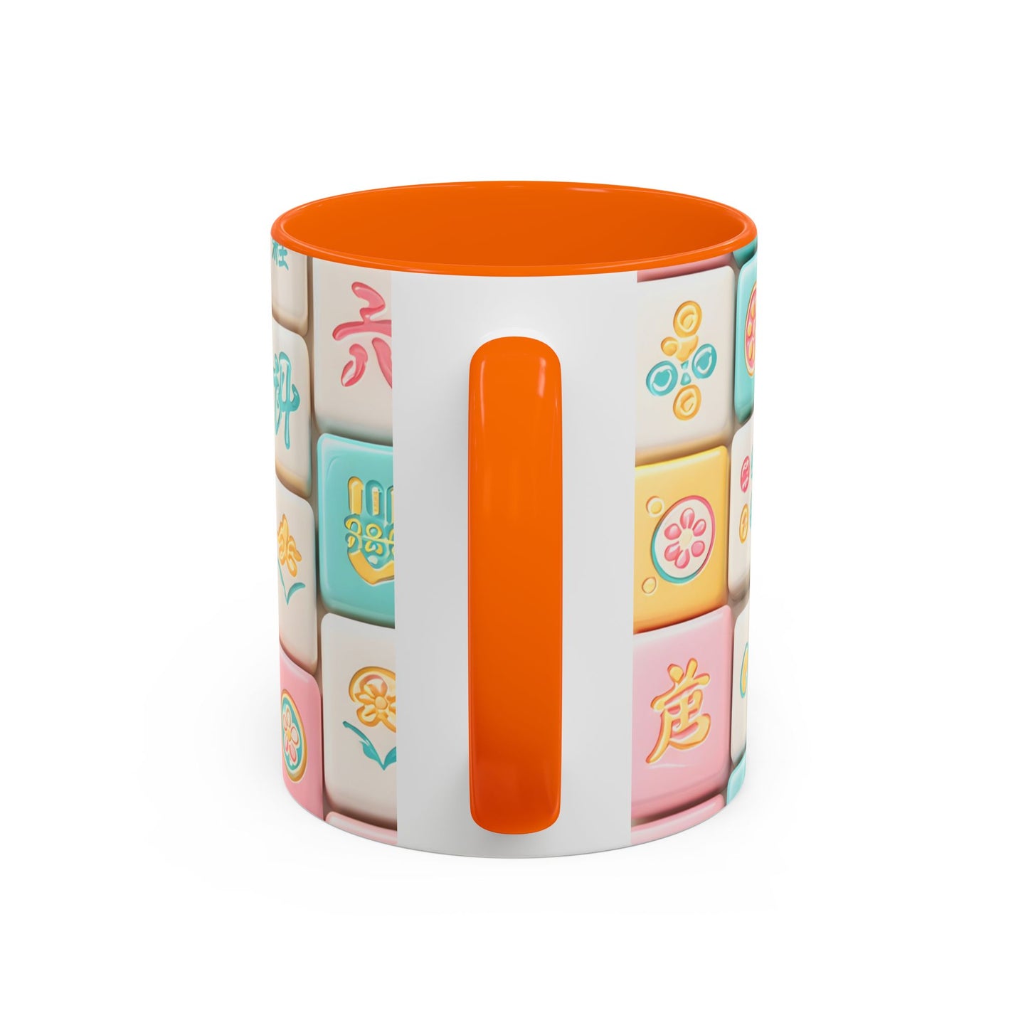 Pastel Mahjong Tile Pattern Mug | Accent Coffee Mug - Splash of Color Co.