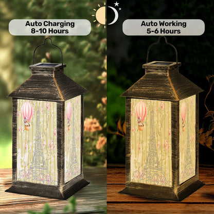 The French Connection Indoor Outdoor Garden Solar Lantern - Splash of Color Co.