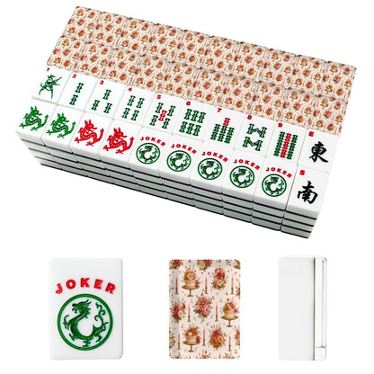 Victorian Birthday Cake And Candles American Mahjong Tiles And Carry Case