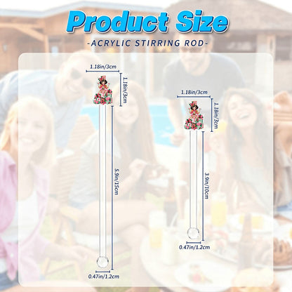 Mahjie The Nutcracker Christmas Acrylic Stir Sticks