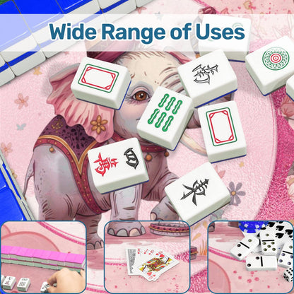 Tilley Tusk Magical Asian Garden Elephant Mahjong Mat - Splash of Color Co.