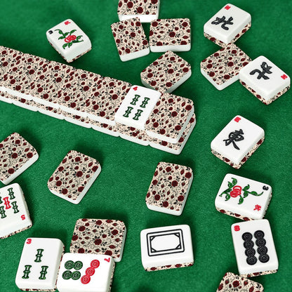 Edgar Allen Poe Gothic Roses American Mahjong Tiles And Carry Case - Splash Of Mahj And Color Co.