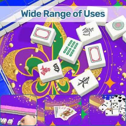 Mardi Gras Mahjong On Bourbon Street Carnival Glitz Mahjong Mat - Splash of Color Co.